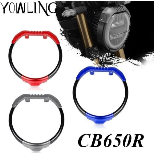 For Honda CB650R CB 650R 650 R 2018 2019 2020 2021 Motocycle Modification CNC Headlight Protector Cover Grill Head light Guards