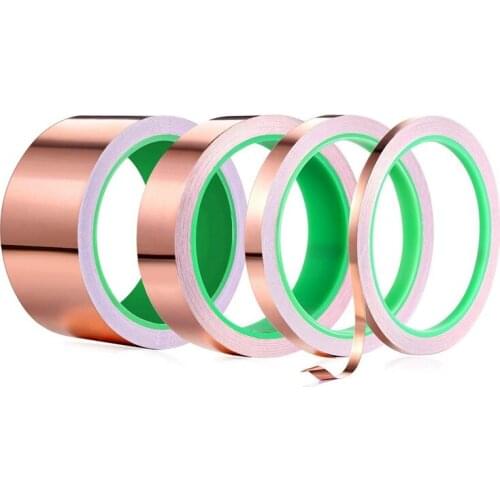 Double Sided Copper Foil Tape for EMI Shielding Conductive Adhesive for Electrical Repairs,Snail Barrier Tape Guitar