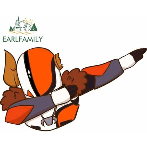 EARLFAMILY 13cm x 10cm Dabbing Graphics Cartoon Car Stickers and Decals Cool Trunk Window Bumper VAN RV Decoration Wrap