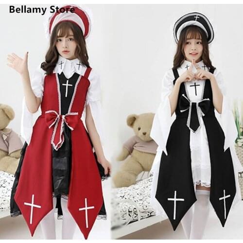 Classic Gothic style cross Lolita dress Long Length Skirt 2 Colors