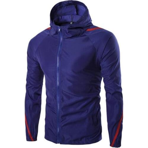 Cofekate Man Coats Windproof Hooded Jacket Men Outdoor Sport Windbreaker Coat Autumn Male Cycling Sportswear Mens Jacket
