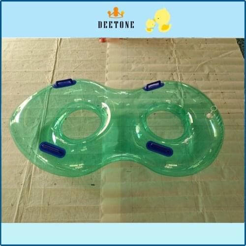 Length 180cm width 90cm0.8mmtransparentpvc inflatable swimming ring lifebuoy water slide amusement equipment