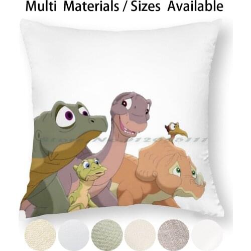 The Land Before Time Pillow Case Throw Pillow Cover Cotton Linen Flax Findyourthing Creative Trending Vintage Gift Small Big