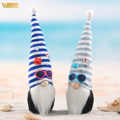 Ocean Festival Faceless Doll Nautical Gnome Sea Sailor Dwarf Room Ornament Desktop Figurines Home Table Decorations