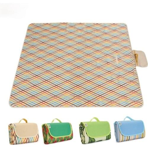 Outdoor Camping Mat Foldable Waterproof Oxford Picnic Beach Blanket Portable Equipment for Travel Hiking Beach Blanket