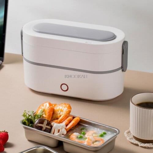 Electric Heated Lunch Box Portable Bento Box Fast Heating Bento Box 1/2 Layer Food Storage Container For Student Office Worker