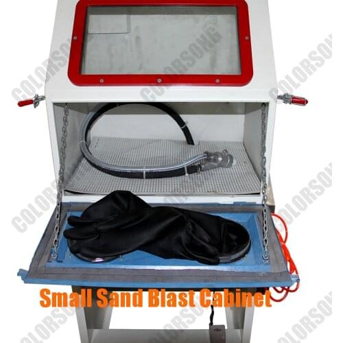 Manual Sandblasting Cabinet Dry Sandblasting Cabine Cyclone Dust Collector Dry Manual Sandb Laster Bead Sandblasting Chamber