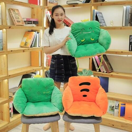 Cute Kids Dinosaur Husky Carrot Cactus Sofa Chair Plush Animals Toy Soft Baby Nest Sleep Bed Pillow Stuffed Plant Cushion