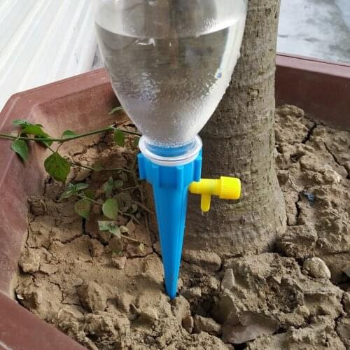 6/12 PCS Auto Drip Irrigation Watering System Dripper Spike Kits Garden Household Plant Flower Automatic Waterer Tools