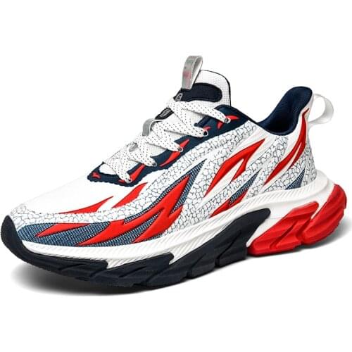 Stylish Running Shoes for Men Comfortable Mens Sneakers Outdoor Male Sports Fitness Lace Up Walking Jogging Athletic Size 45