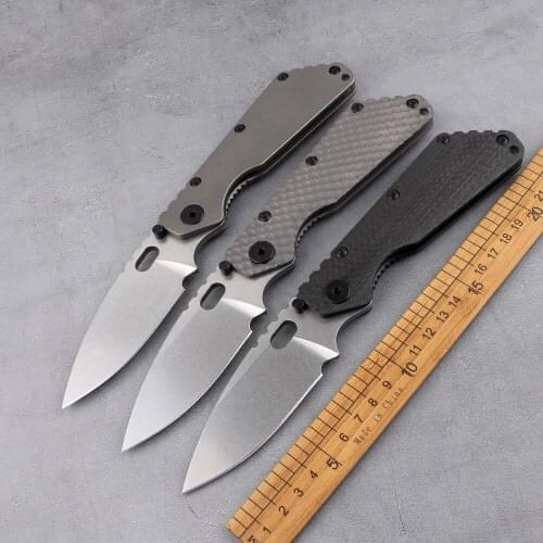 Outdoor tactical D2 blade folding SMF TC4 titanium alloy handle jungle camping mountaineering survival edc tool hunting knife