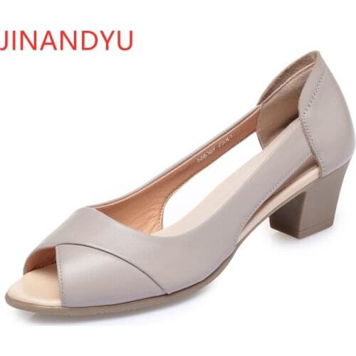 Peeptoe Kitten Heels Women Pumps Party Shoes for Women Block Heels Sandalias Feminino Hot Sale Elegant Shoes Ladies Sandals 2021