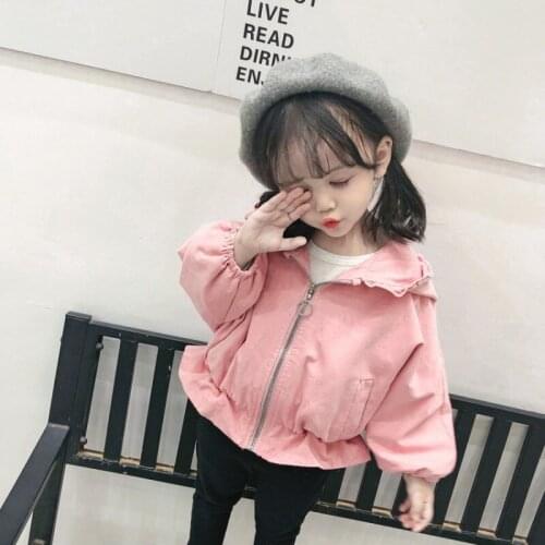 Spring Autumn Baby Jacket Infantil Girl Baby Coat Baby Jackets Hooded Trench Zipper Windbreaker for Girl Kids Jacket for 2-8T