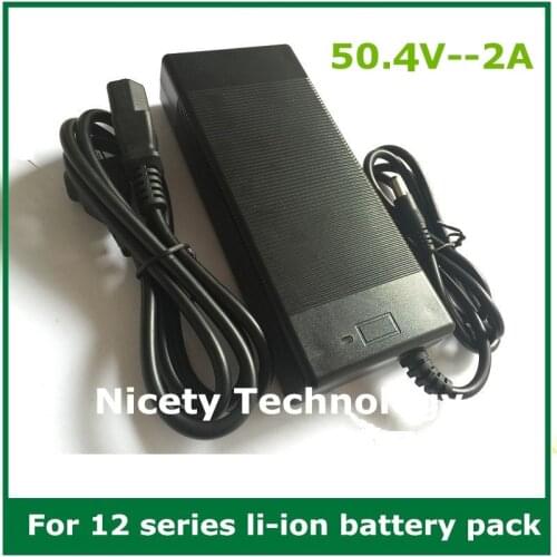50.4V2A charger 50.4V 2A lithium li-ion charger for 12S lithium battery pack