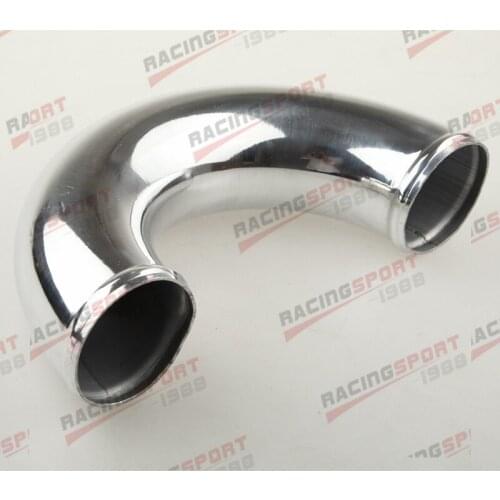 Mirror Polished Aluminum 180 Degree 2.5" 63mm OD Turbo Intercooler Pipe Tube