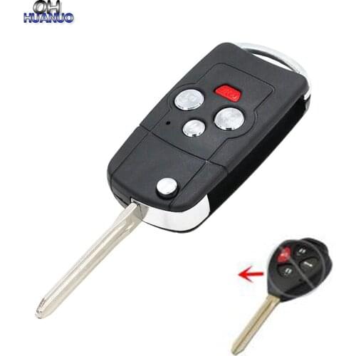 3+1 Button Folding Remote Key Shell Case For Toyota Camry Avalon Matrix Venza 4Runner T0327