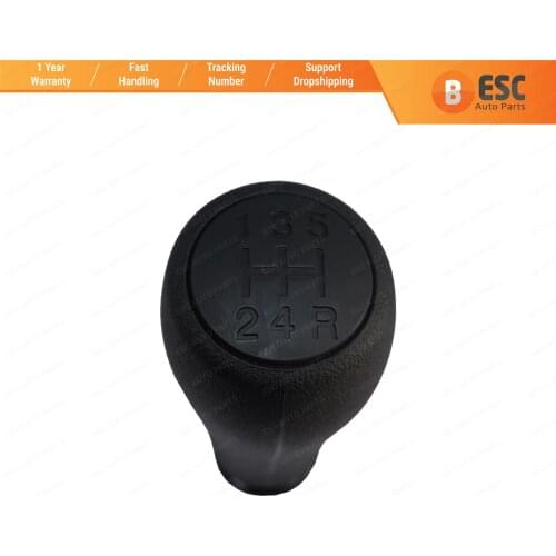 ESC ESP666 5-Speed Gear Shift Stick Knob 2403.FS Black For Fiat Fiorino Qubo Citroen Nemo Peugeot Bipper MK3