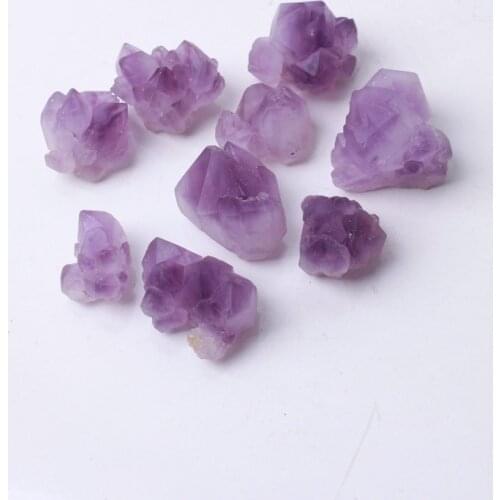 100g Natural Amethyst Quartz Specimen Amethyst Cluster bud Skeleton Crystal Foot Bath