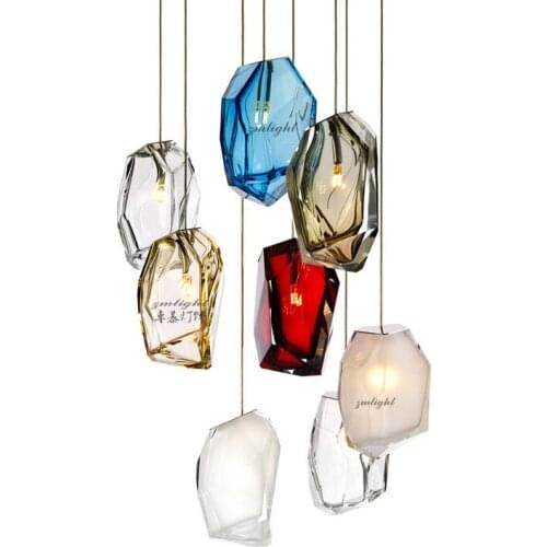 Bar lamp modern simple single head personalized living room coffee shop decoration glass ball small Chandelier