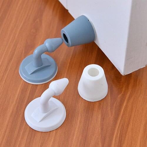 Mute Non-punch Silicone Door Stopper Touch Toilet Wall Absorption Door Plug Anti-bump Door Holder Gate Resistance Door Stop