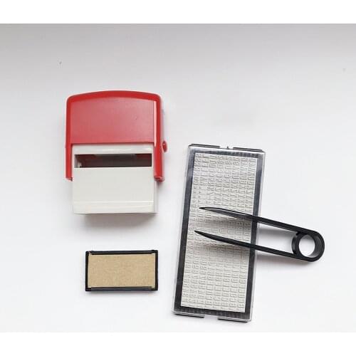 1pc DIY Custom Stamp Rubber Kit Ink Self Dial Assortment Seal Business Number Monogram Seal Handicrafts Printing Stamp