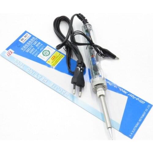 EU Plug 220V 60W 907 Adjustable Adjustable Constant Temperature Lead-Free Internal Heating Electric Soldering Iron