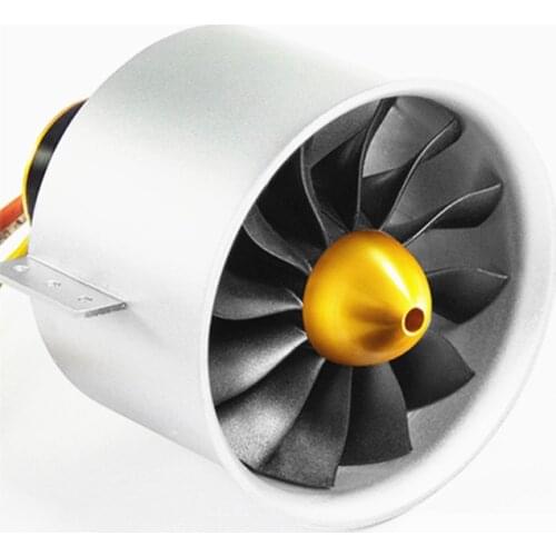 FreeWing E72211 90mm Metal EDF 12-blade Ducted Fan Set with 6s-8s Inner Brushless Motor for Rc Planes Remote Control Airplanes