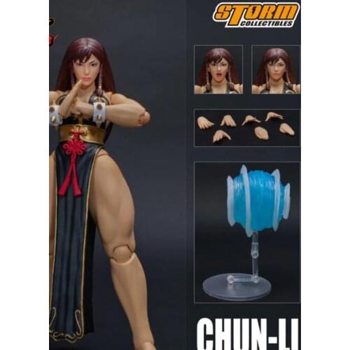 Storm Toys Violent chun li 1/12 Action Figure Model Full Set Toys for Fans Collection black version