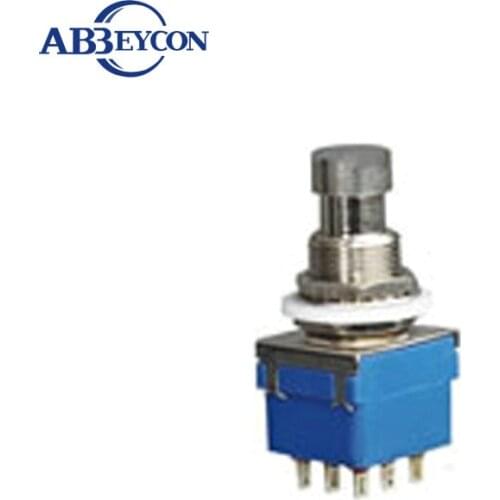 NS222 PBS-24-302 3PDT ON-ON Stomp Colorful Push Button Foot Switch