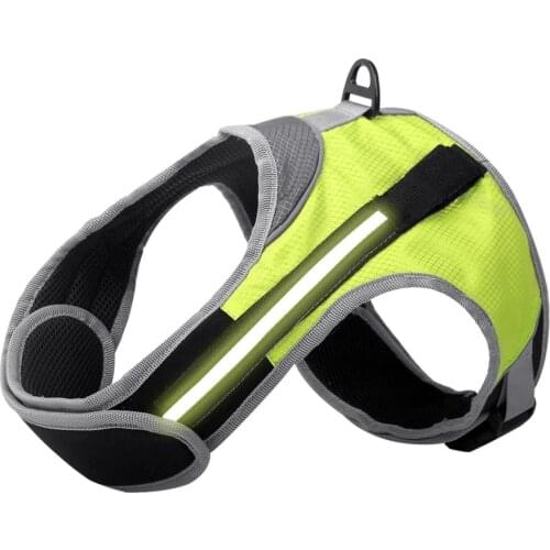 Luminous Dog Harness Reflective LED Light Up Dog Chest Strap Vest Pet Safety Harness Collar Pet Vest For Husky shepherd Labrador