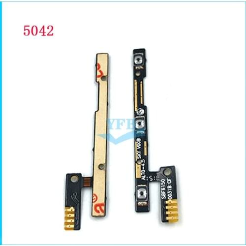 10pcs For Alcatel One Touch POP 2 OT5042 5042 5042D Power On Off Volume Switch Side Button Key Flex Cable Replacement Parts