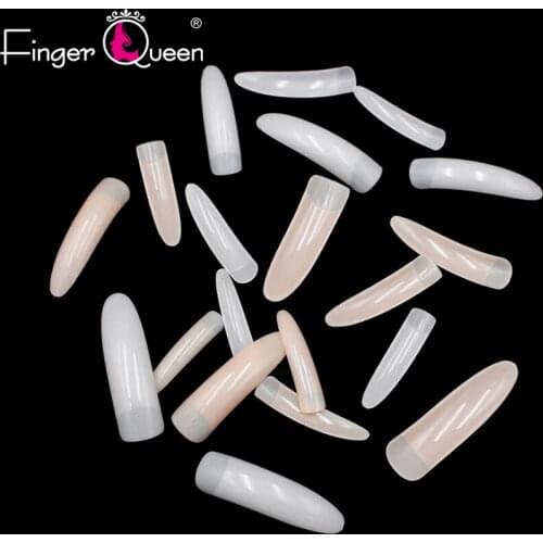 100Pcs Fake nails Natural artificial nails UV Gel French Manicure Suitable for DIY Art Salon work
