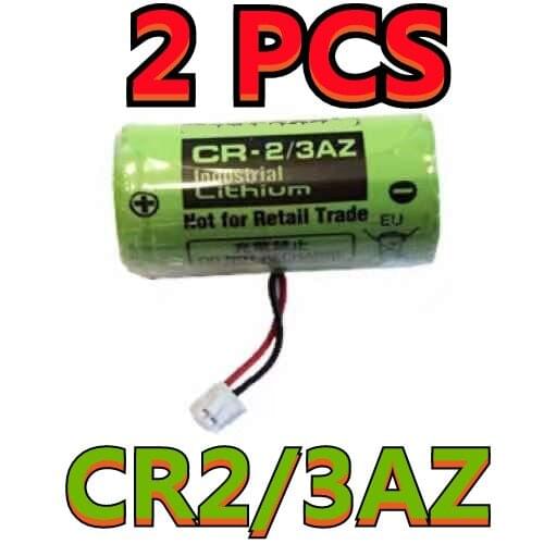 2PCS Original Brand New CR-2/3AZ 3V CR17335 Lithium PLC battery with white connector (Customizable Plug)