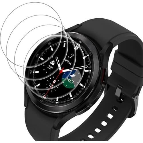 4pcs for smasung galaxy watch 4 Classic 46mm 42mm screen protector for galaxy watch4 44mm 40mm Tempered Glass bumper flim cover