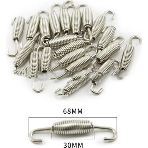 4style 1pcs Motorcycle Stainless Steel Spring Hooks Hooking Engine Accessories Motorcycle Modified Exhaust Spring Pull Reed