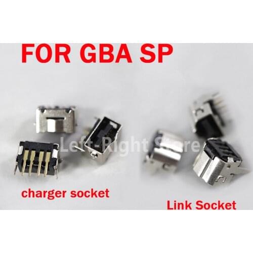 5PCS Replacement For Nintendo GBASP DS Power Socket Charging Port Link Connector For GBA SP