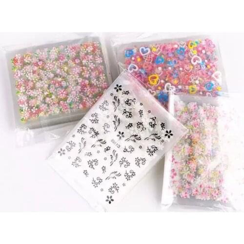 50 X Sheets 3D Nail Art Sticker Decal Nail Tips Flower Nails Stickers Manicure Nail Wraps Foil Decals (BUY 5, GET 1 FREE)