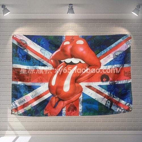 Large Size Rock Band Banners & Flags Tapestry Wall Art Metal Music Cloth Poster Bedroom Dormitory Decoration Hanging Painting A5