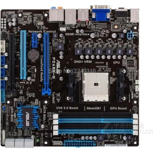 For ASUS F2A85-M original motherboard Socket FM2 DDR3 USB3.0 SATA3 A85X A85 Desktop Motherboard