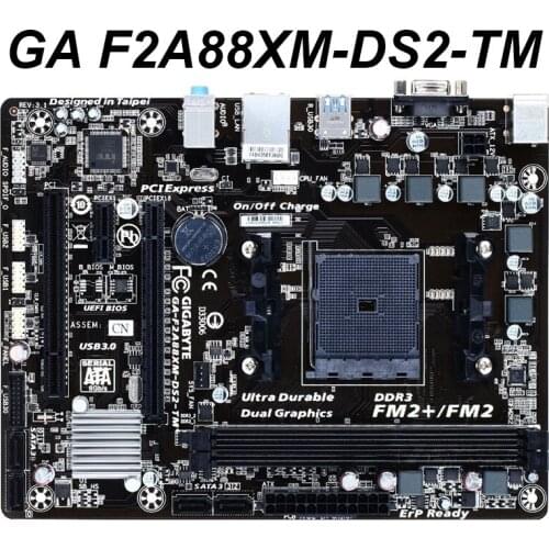 For Gigabyte GA-F2A88XM-DS2-TM Motherboard F2A88XM-DS2-TM For A88X Socket FM2/FM2+ DDR3 64GB Desktop Mainboard Used
