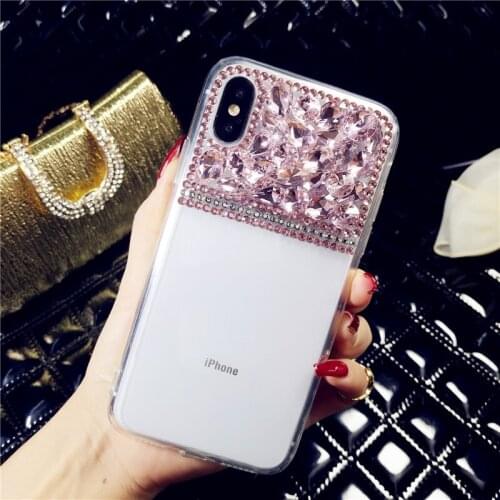 For Xiaomi mi 8 Lite 9 SE 5X A2 MAX3 Case Luxury Bling Rhinestone Diamond Crystal Soft Cover For Xiaomi Redmi 6 4X 5A 6A Note6 7