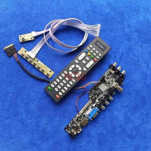 DVB AV VGA USB HDMI-compatible LCD LED 40 Pin LVDS 1600*900 Kit Digital Screen drive board Fit LTN173KT01/LTN173KT02/LTN173KT03
