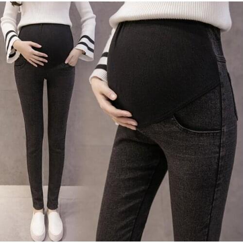 Plus Size Maternity Jeans Skinny Belly Care Pants for Pregnant Women Maternity Trouers for Pregnancy Pregnant Clothes 2018 New