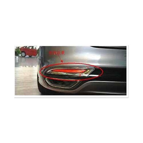 Chrome Rear Tail Fog Light Lamp Cover Trim for FORD FUSION 2013 2014