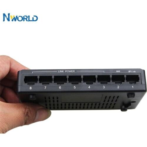 Hot Sell 100Mbps IEEE802.3x 8 Port S POE Switch Power Over Ethernet Network Switch Ethernet For IP Camera VoIP Phone AP Devices