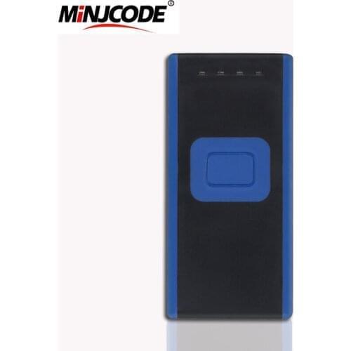 MINJCODE MJ2860 Mini 1D 2D Barcode Scanner 3-in-1 Bluetooth+USB+2.4G Portable Wireless Bar Code Reader