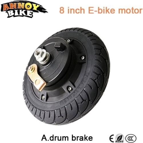 E bike BLDC Hub Motor 8 inch 36v 250w 350w Wheelbarrow wheel hub motor electric bike motor scooter wheelchair motor