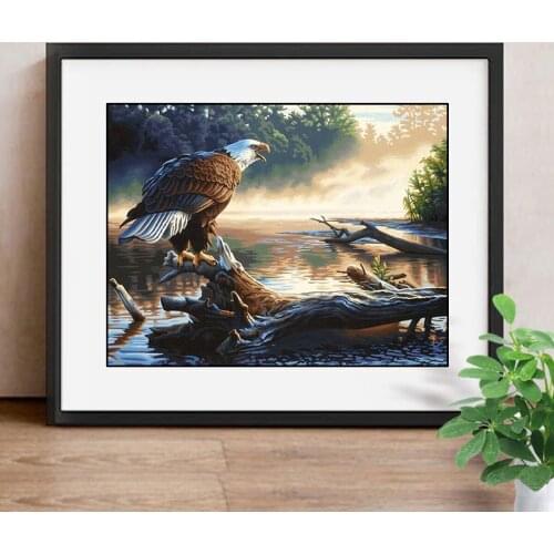 Mosaic Painting Diamond Embroidery Animals Full Square/Round Drill 5D DIY Diamond Painting Bald Eagle Decoration Home