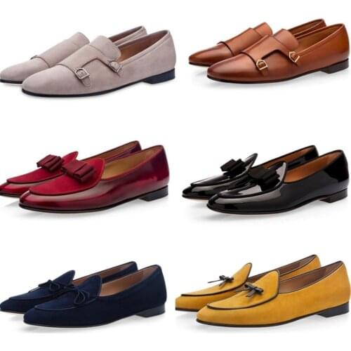 Men Blue Brushed Belgian Loafers Khaki Beige Silk Navy Bow Mortimer Flats Male Dress Wedding Polished Leather Shoes Slippers