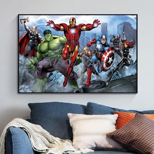Avengers DIY Diamond Painting Diamond Mosaic Cross Stitch Kits Full Diamond Embroidery Room Decoration